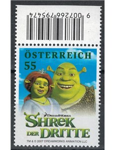 AUSTRIA 2007 Shrek 3, animated film MNH**