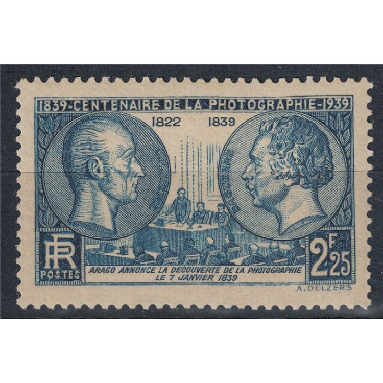 FRANCIA 1939 Centenario della fotografia MNH**