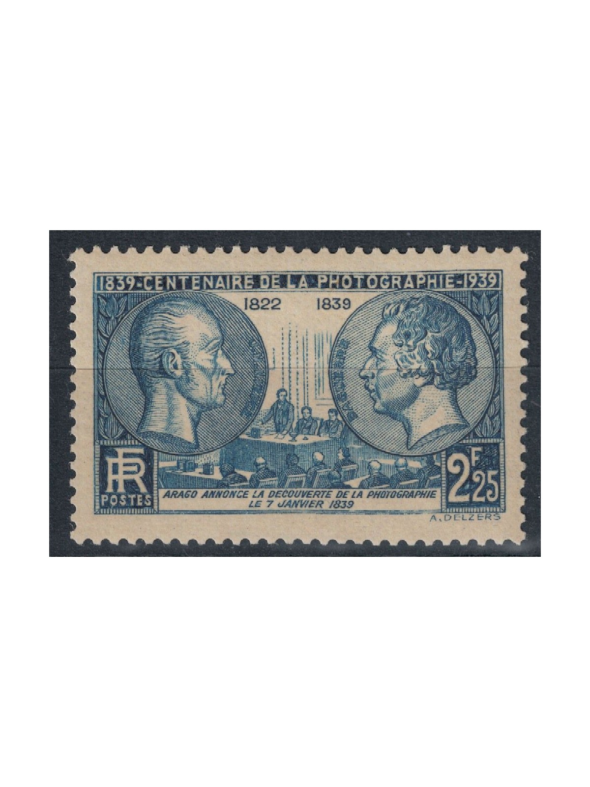 FRANCE 1939 Centenary of Photography MNH**