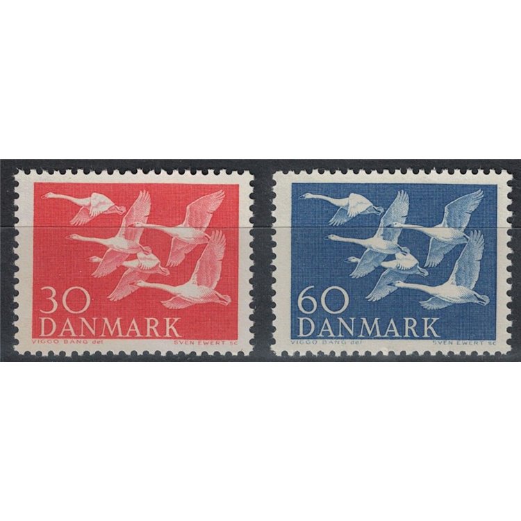 DENMARK 1956 Norden 2v MNH**