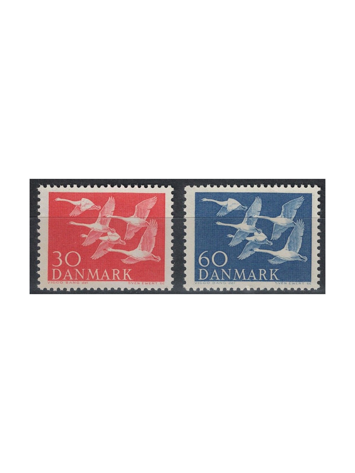 DANIMARCA 1956 Norden 2v MNH**