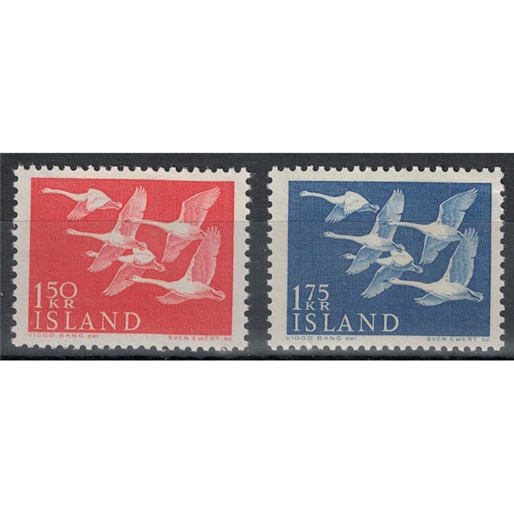 ICELAND 1956 Norden 2v MNH**