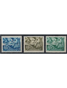 SLOVACCHIA 1942 Congresso Postale Europeo 3v MNH**