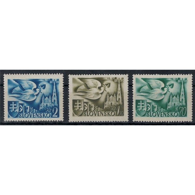 SLOVAKIA 1942 European Postal Congress 3v MNH**