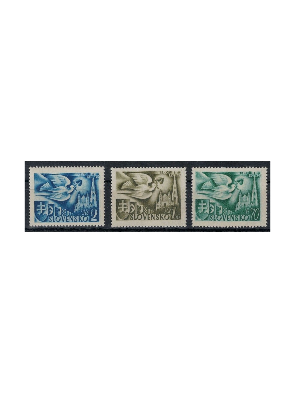 SLOVAKIA 1942 European Postal Congress 3v MNH**