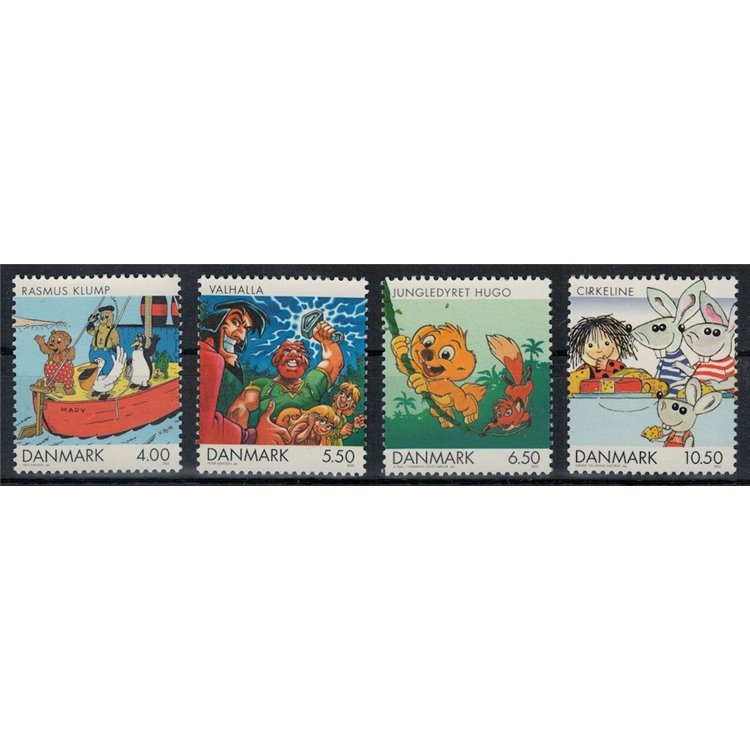 DANIMARCA 2002 Fumetti e cartoni animati 4v MNH**