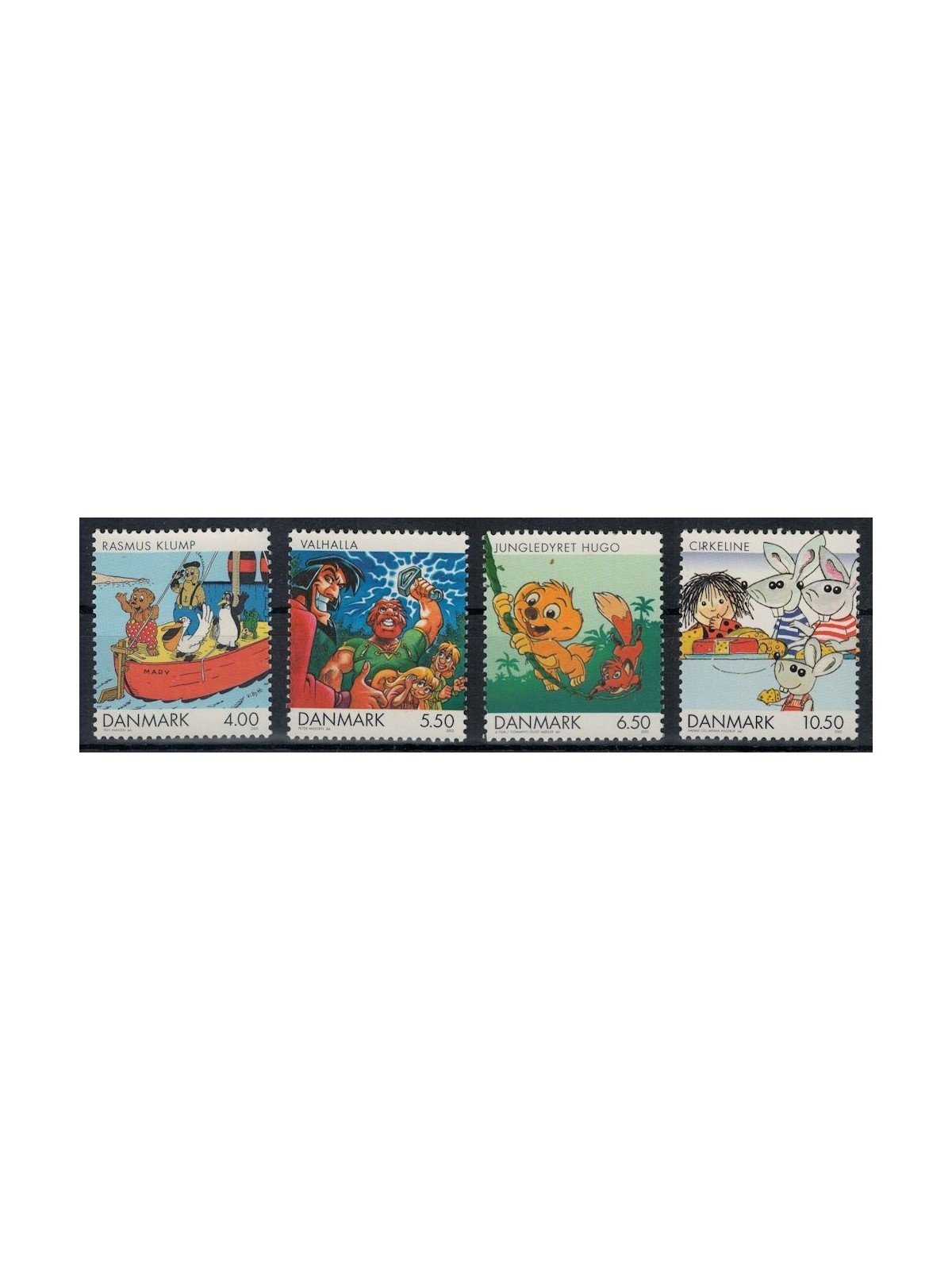 DANIMARCA 2002 Fumetti e cartoni animati 4v MNH**