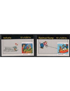 DENMARK 2002 Comics and Cartoons 2 booklet MNH**