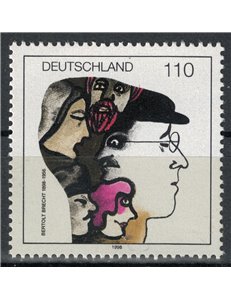 GERMANY BRD 1998 Bertolt Brecht MNH**
