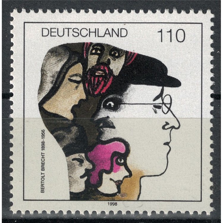 GERMANIA BRD 1998 Bertolt Brecht MNH**