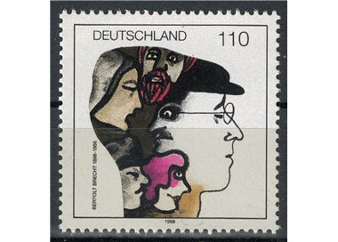 GERMANY BRD 1998 Bertolt Brecht MNH**