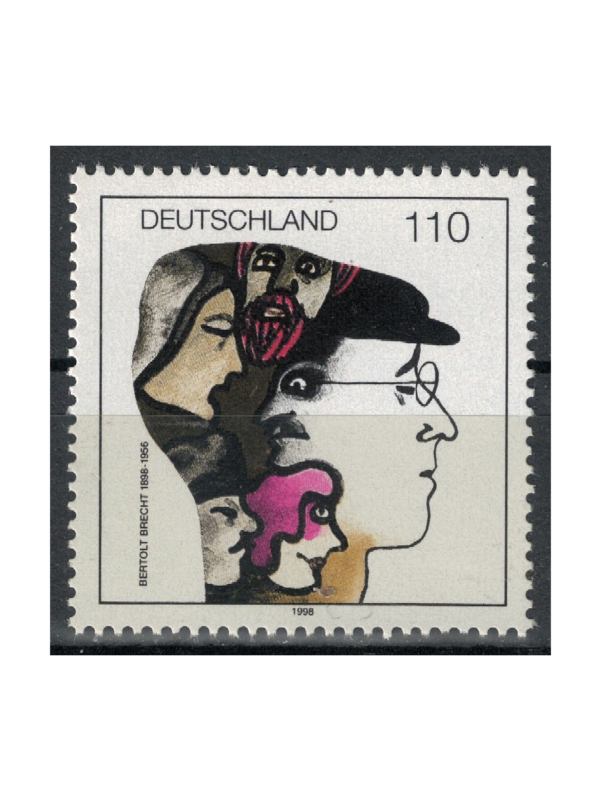 GERMANY BRD 1998 Bertolt Brecht MNH**