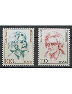 GERMANIA BRD 2000 Donne celebri 2v MNH**