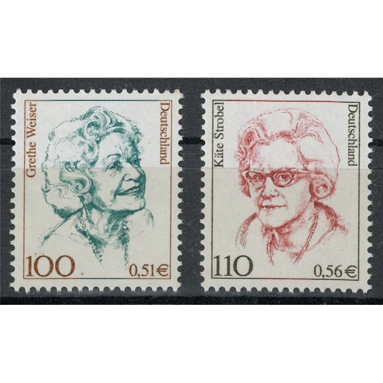GERMANY BRD 2000 Famous Women 2v MNH**