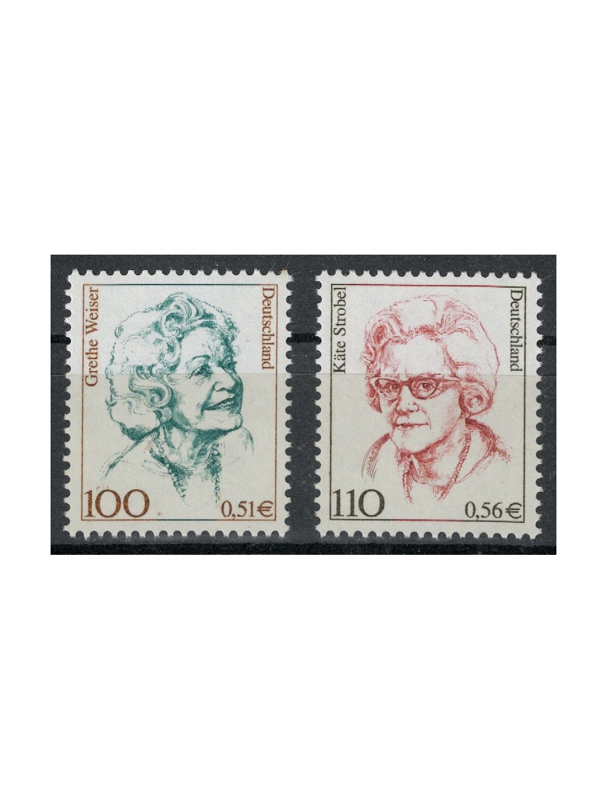 GERMANY BRD 2000 Famous Women 2v MNH**
