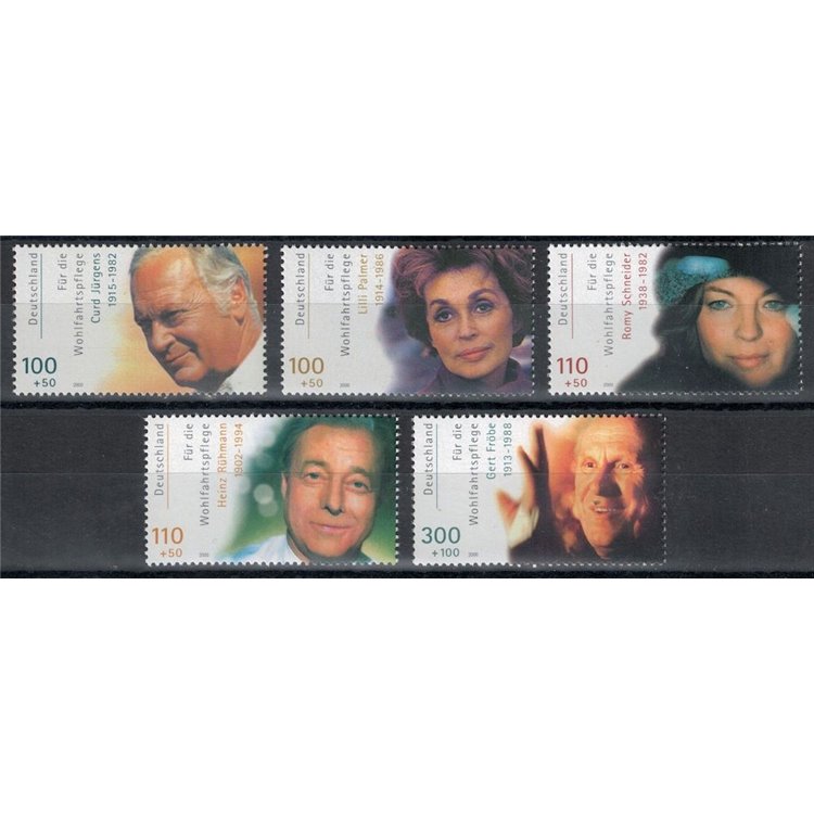 GERMANY BRD 2000 Charity, famous actors 5v MNH**
