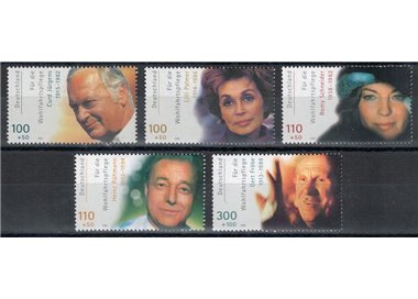 GERMANIA BRD 2000 Beneficenza, attori celebri 5v MNH**