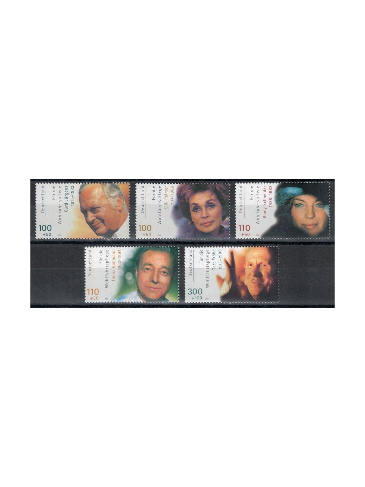GERMANY BRD 2000 Charity, famous actors 5v MNH**