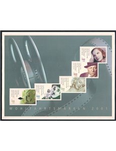 GERMANY BRD 2001 Pro charity works, actors booklet MNH**