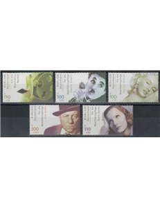 GERMANIA BRD 2001 Pro opere di beneficenza, attori 5v MNH**