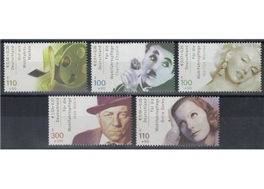 GERMANY BRD 2001 Pro charity works, actors 5v MNH**