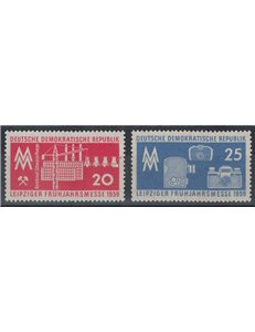 GERMANIA DDR 1959 Fiera primaverile di Lipsia 2v MNH**