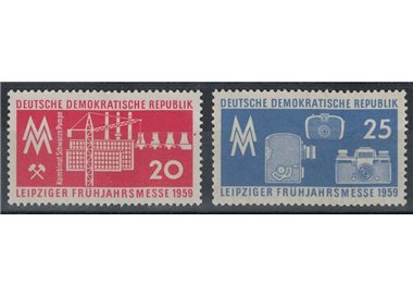 GERMANY DDR 1959 Leipzig Spring Fair 2v MNH**