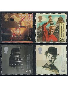 GRAN BRETAGNA 1999 Millennio, grandi intrattenitori 4v MNH**