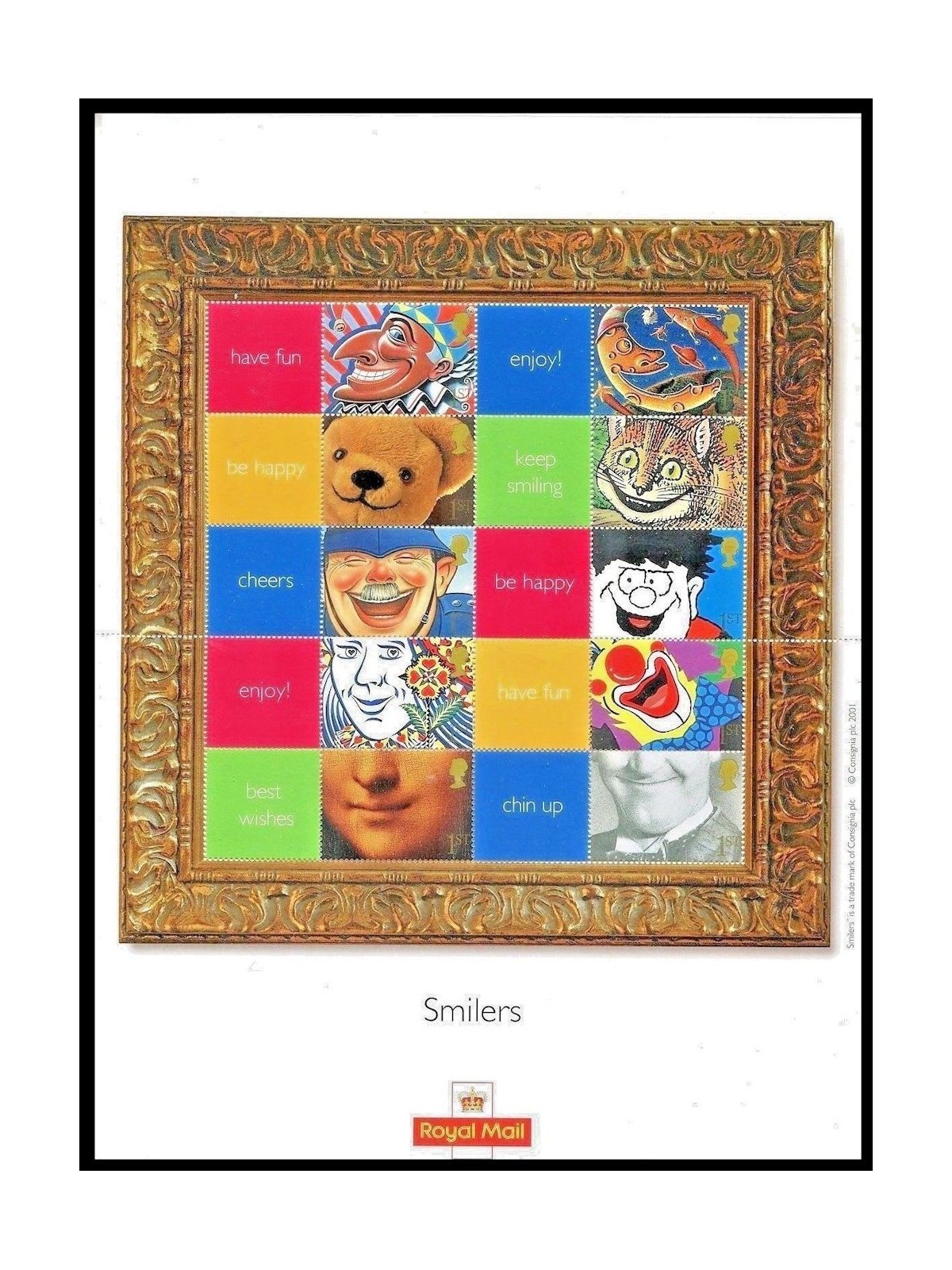 GREAT BRITAIN 2001 Smilers (folded) s/s MNH**
