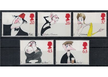 GREAT BRITAIN 1998 Comic actors (caricatures) 5v MNH**