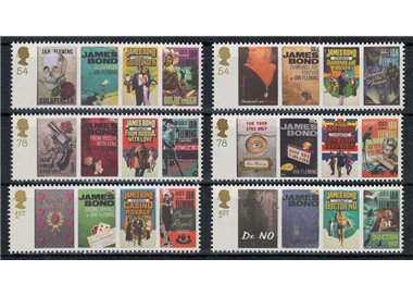 GREAT BRITAIN 2008 Ian Fleming (James Bond) 6v MNH**