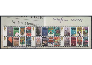 GRAN BRETAGNA 2008 Ian Fleming (James Bond) BF MNH**