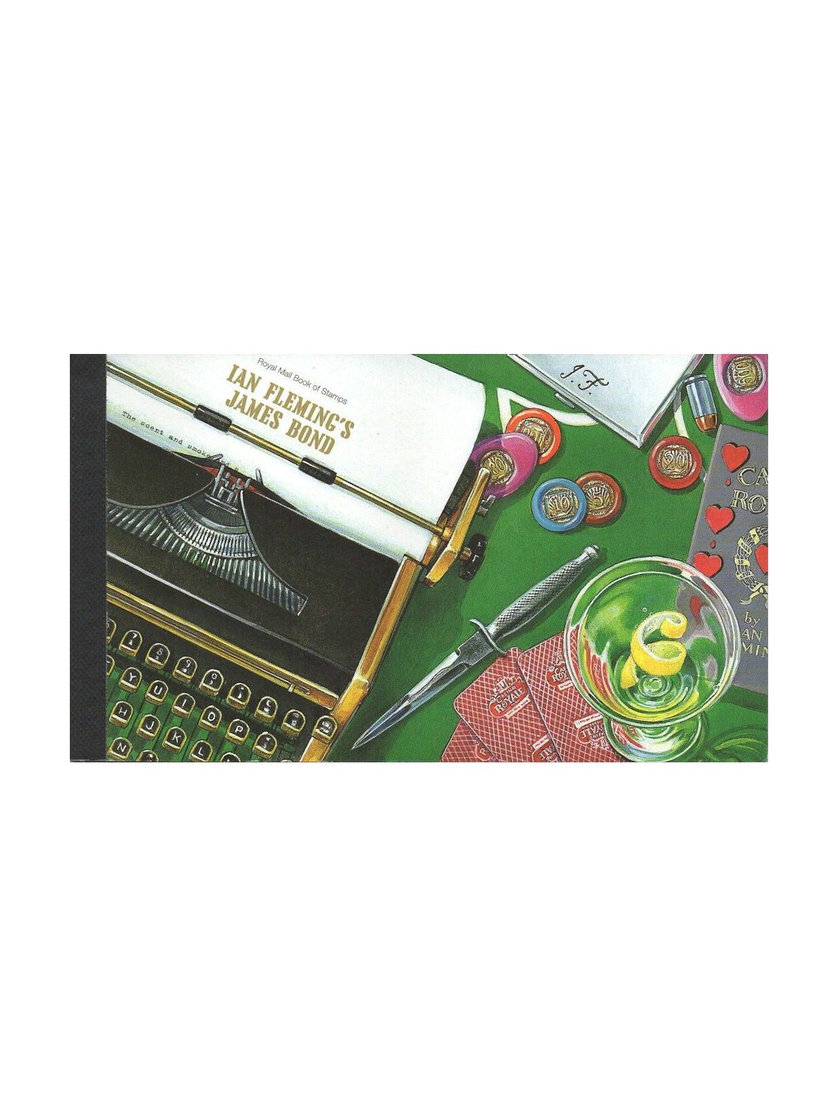 GRAN BRETAGNA 2008 Ian Fleming (James Bond) LB MNH**