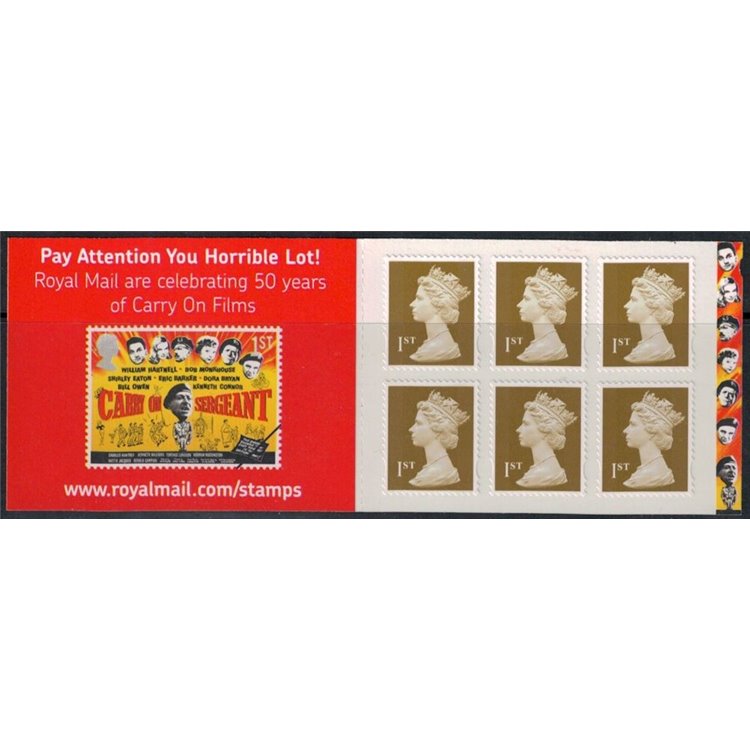 GREAT BRITAIN 2008 Ordinary Set 1st (Carry On) booklet MNH**