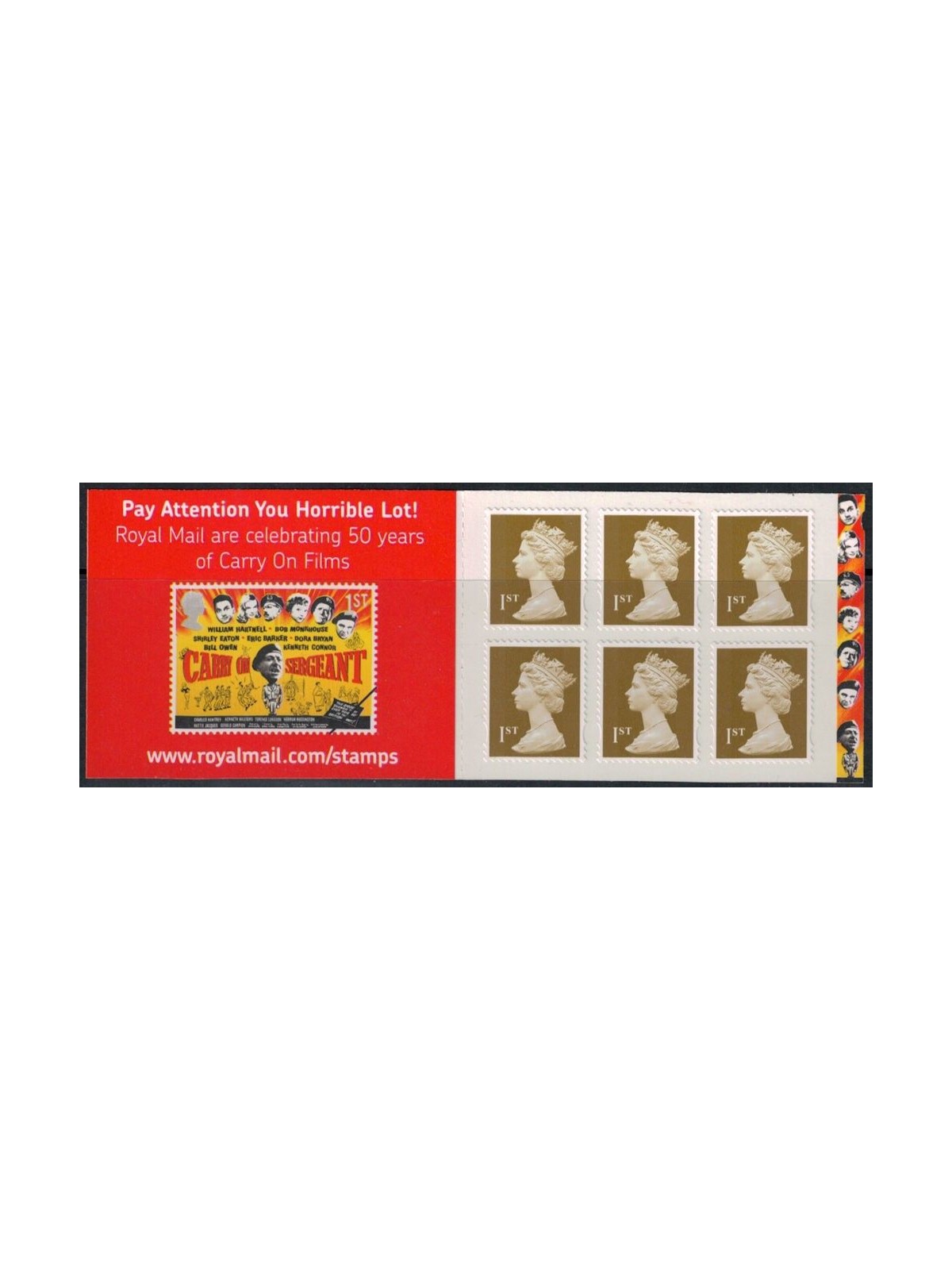 GREAT BRITAIN 2008 Ordinary Set 1st (Carry On) booklet MNH**