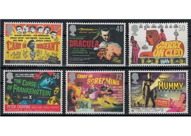 GREAT BRITAIN 2008 Carry On and Hammer Horror 6v MNH**