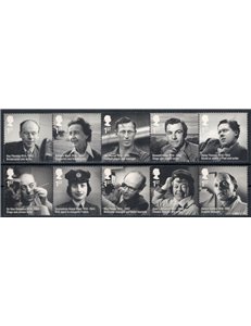 GRAN BRETAGNA 2014 Personalità inglesi 10v MNH**