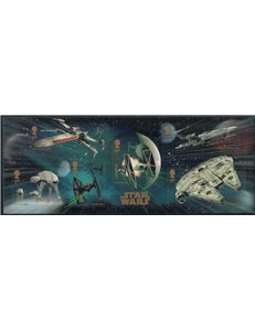 GRAN BRETAGNA 2015 Guerre Stellari BF su Folder Bolaffi MNH**