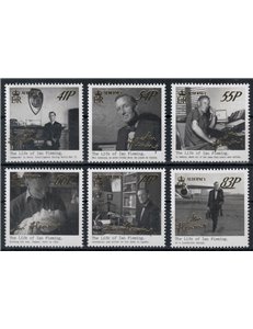 ALDERNEY 2014 The Life of Ian Fleming 6v MNH**