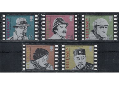 GUERNSEY 1996 Centenario del Cinema 5v MNH**