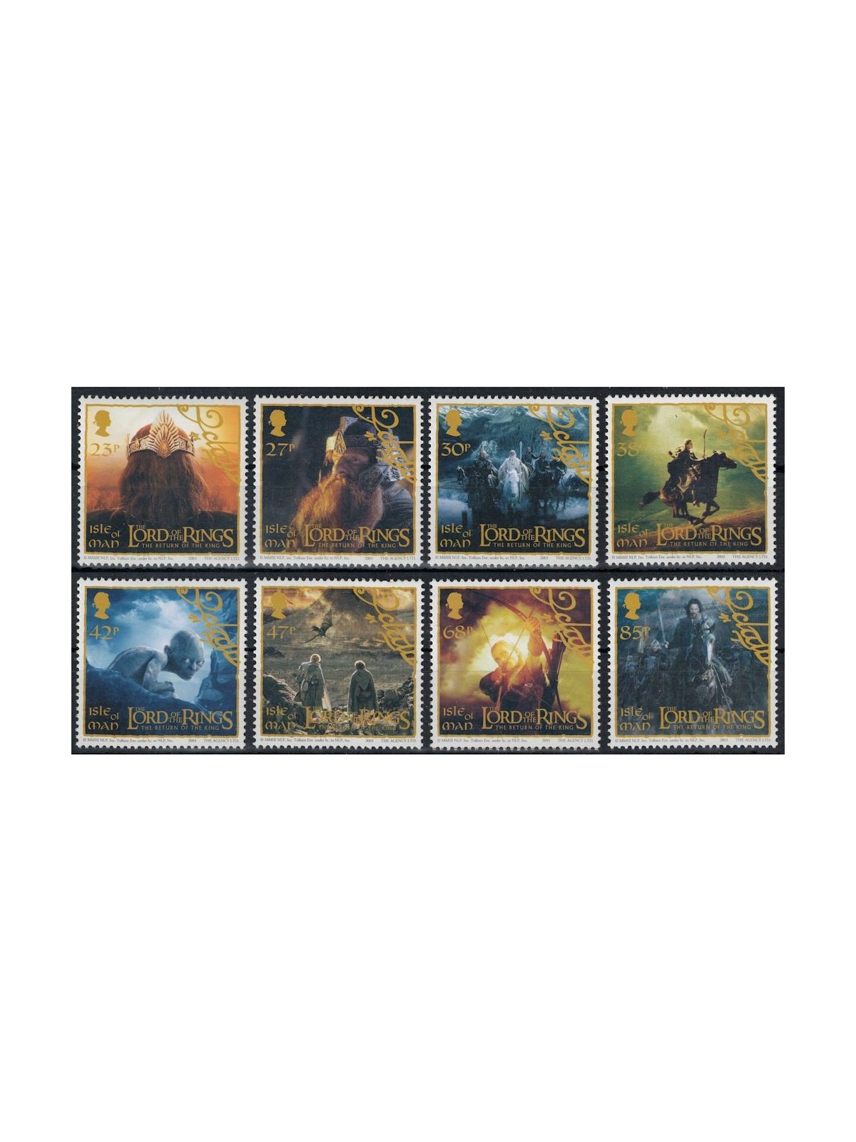 MAN 2003 Il Signore degli Anelli 8v MNH**
