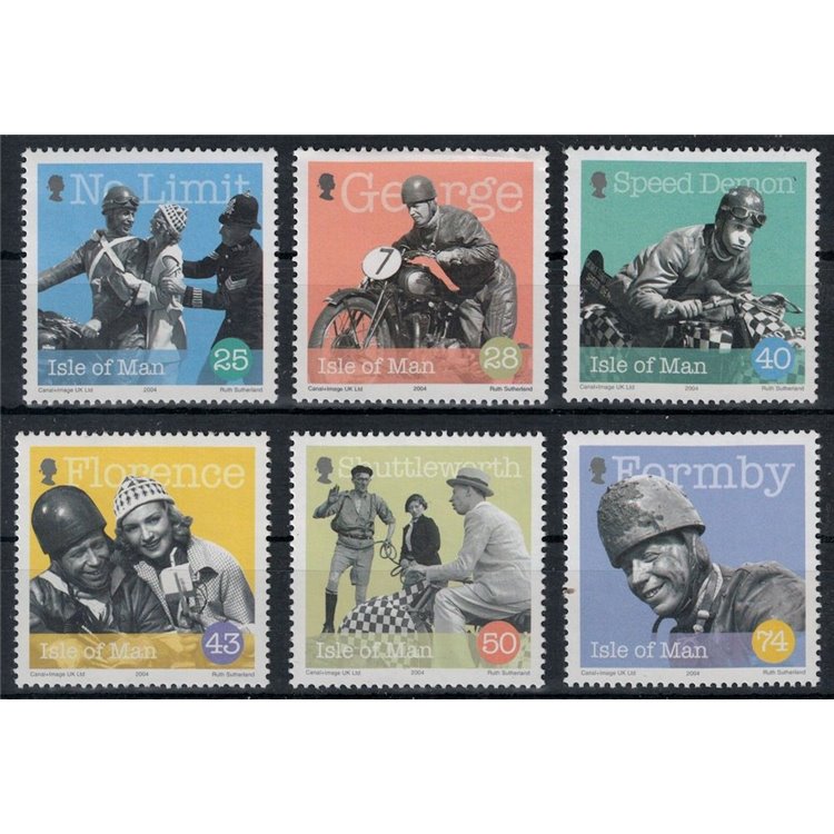 MAN 2004 George Formby 6v MNH**