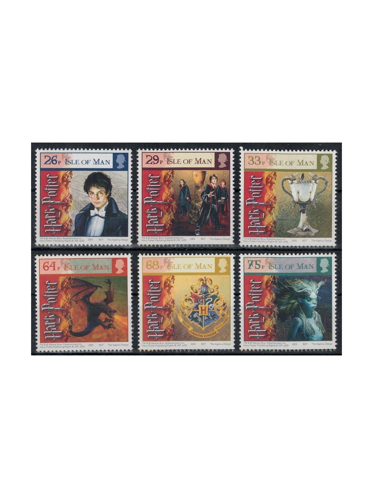 MAN 2005 Harry Potter 6v MNH**