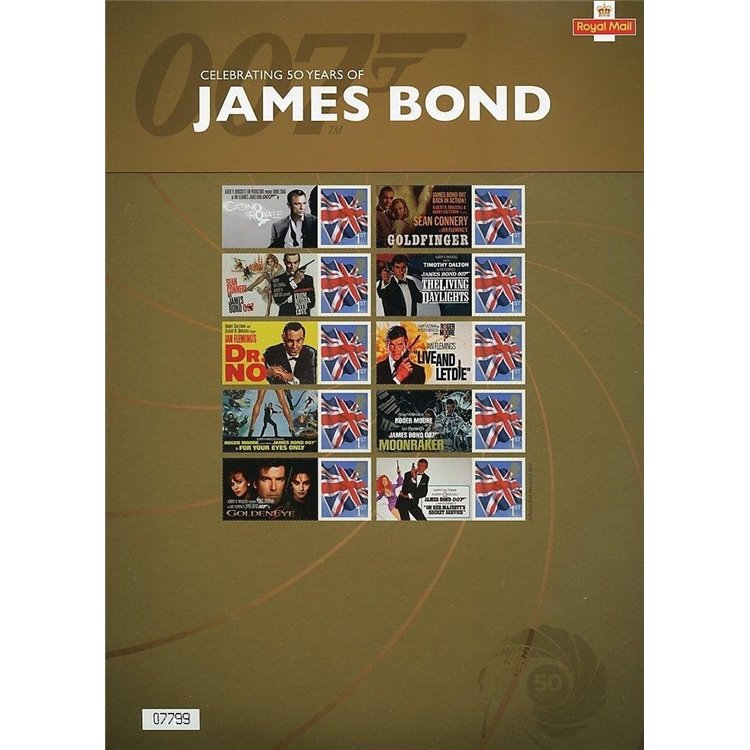 GREAT BRITAIN 2012 Smilers (James Bond) m/s MNH**