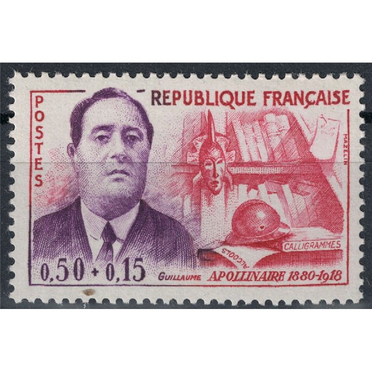 FRANCE 1961 Guillaume Apollinaire MNH**