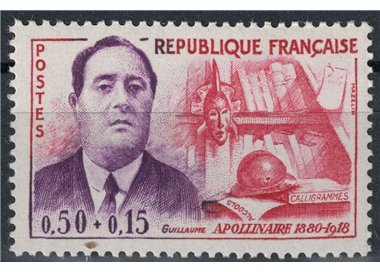 FRANCIA 1961 Guillaume Apollinaire MNH**