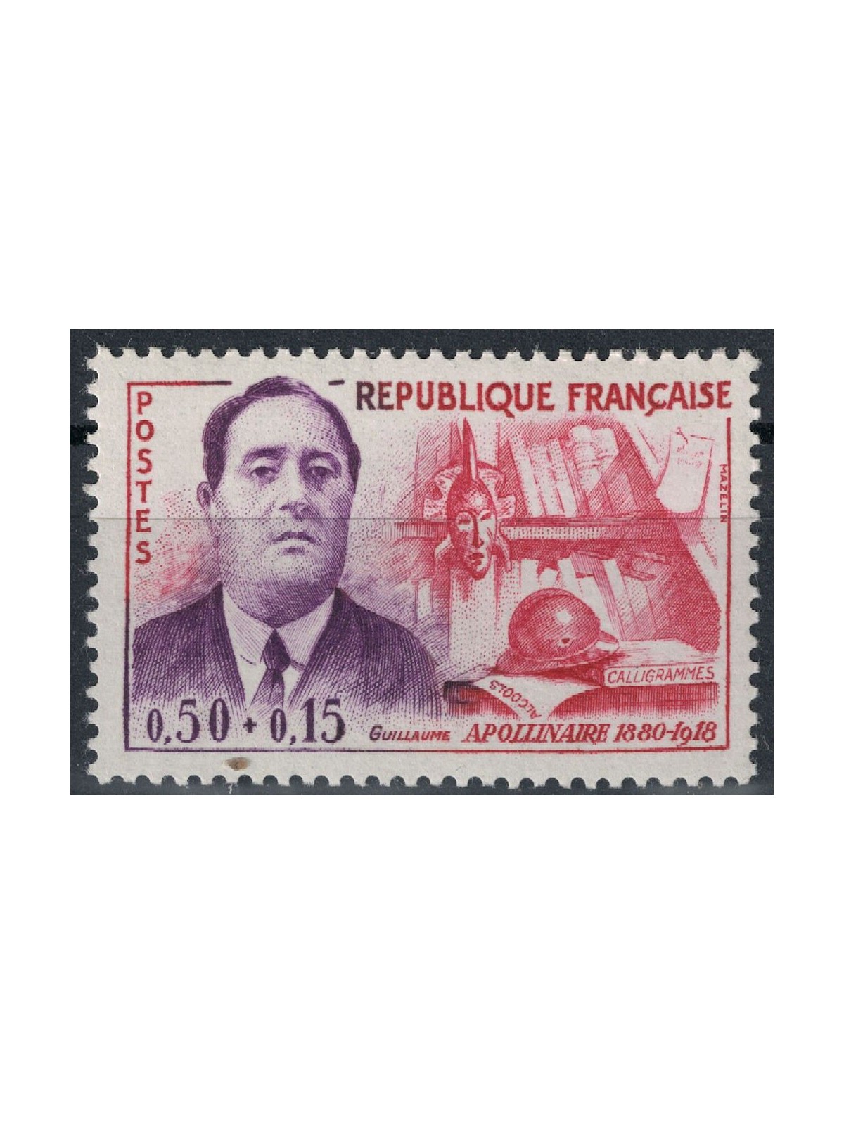 FRANCE 1961 Guillaume Apollinaire MNH**