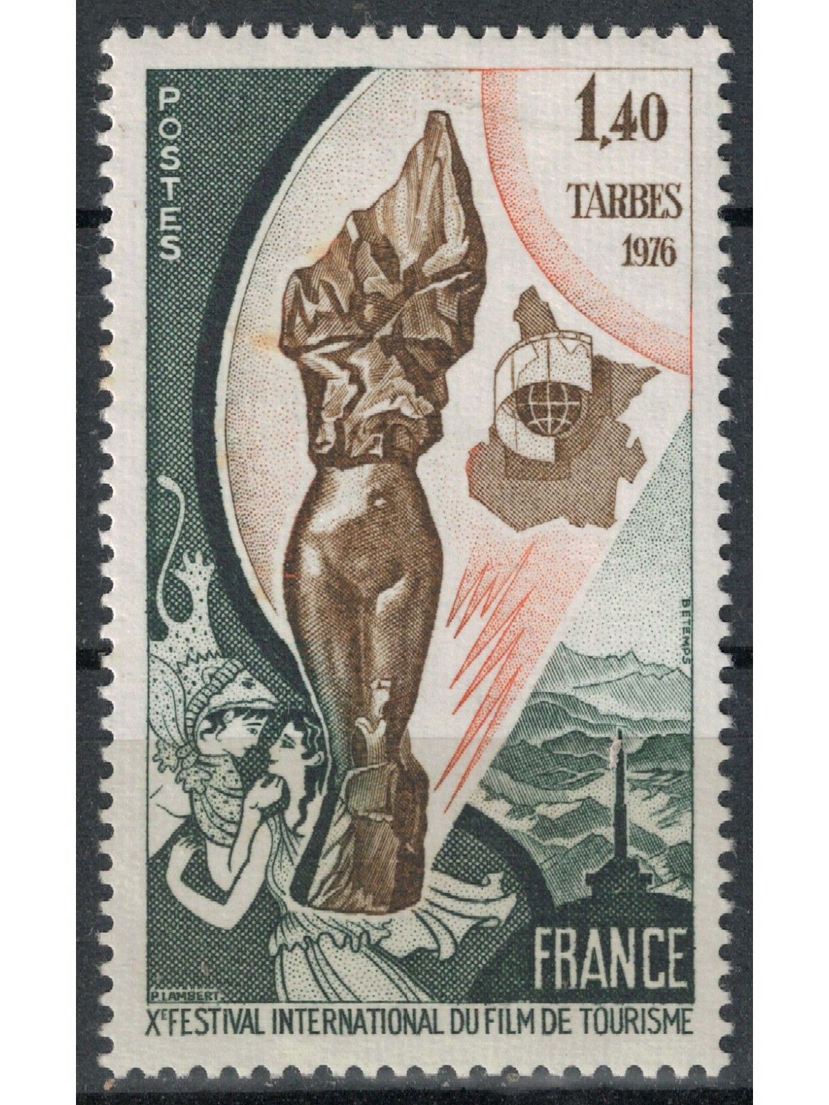 FRANCE 1976 Tourism Film Festival MNH**