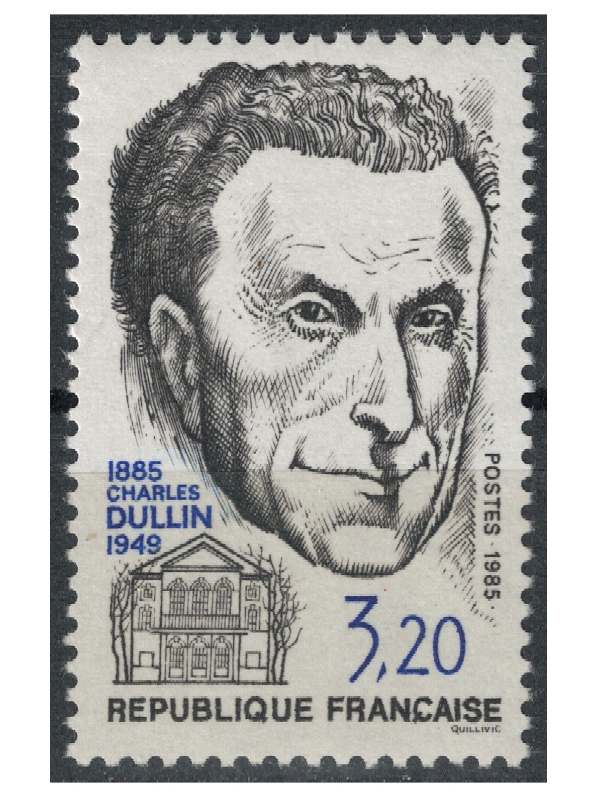FRANCIA 1985 Charles Dullin MNH**
