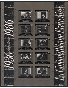 FRANCE 1986 National Film Archive (imperforated) s/s MNH**